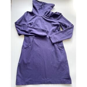 Women's Fair Indigo Organic Cotton French Terry Weekend Dress Size Large